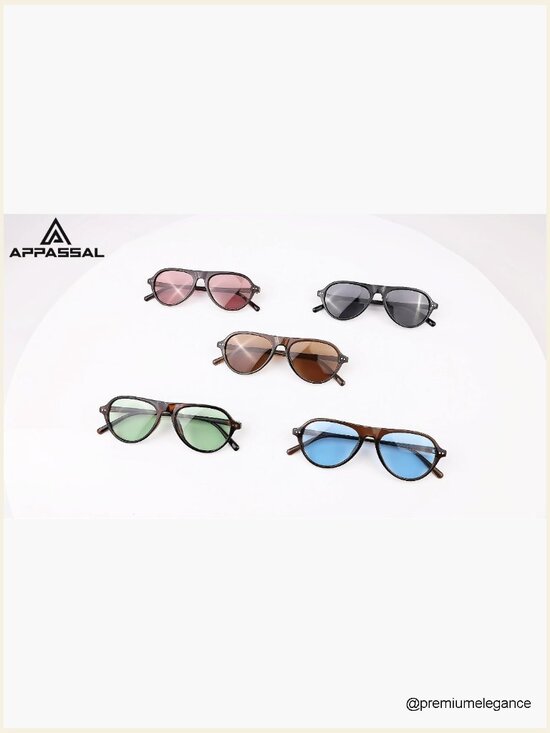 Retro Slim Polarized Aviator Sunglasses UV400 Vintage Pilot Shades